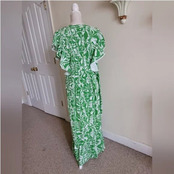 Anthropologie Cassandra Maxi Midi Green Dress size XL - Picture 4 of 7